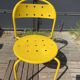 Set of eight metal garden chairs 1980s