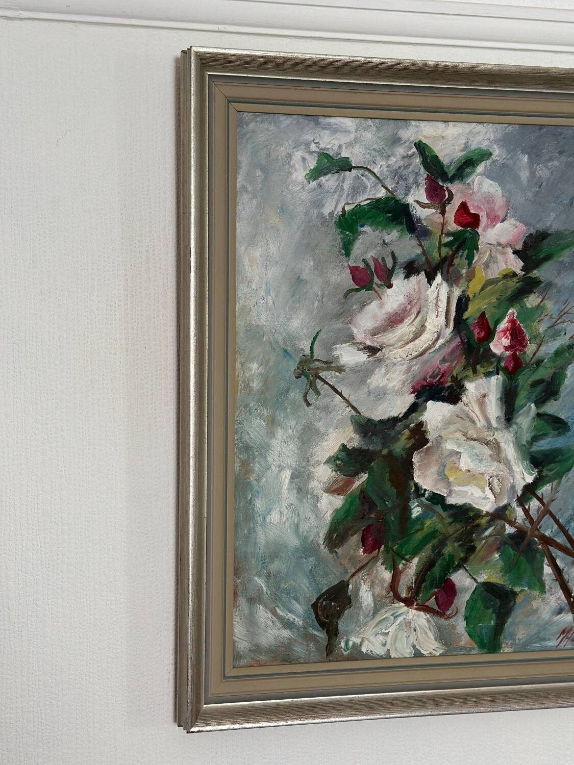 Original Oil on Canvas – “Flower Still Life” By M. Hellberg