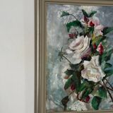 Original Oil on Canvas – “Flower Still Life” By M. Hellberg