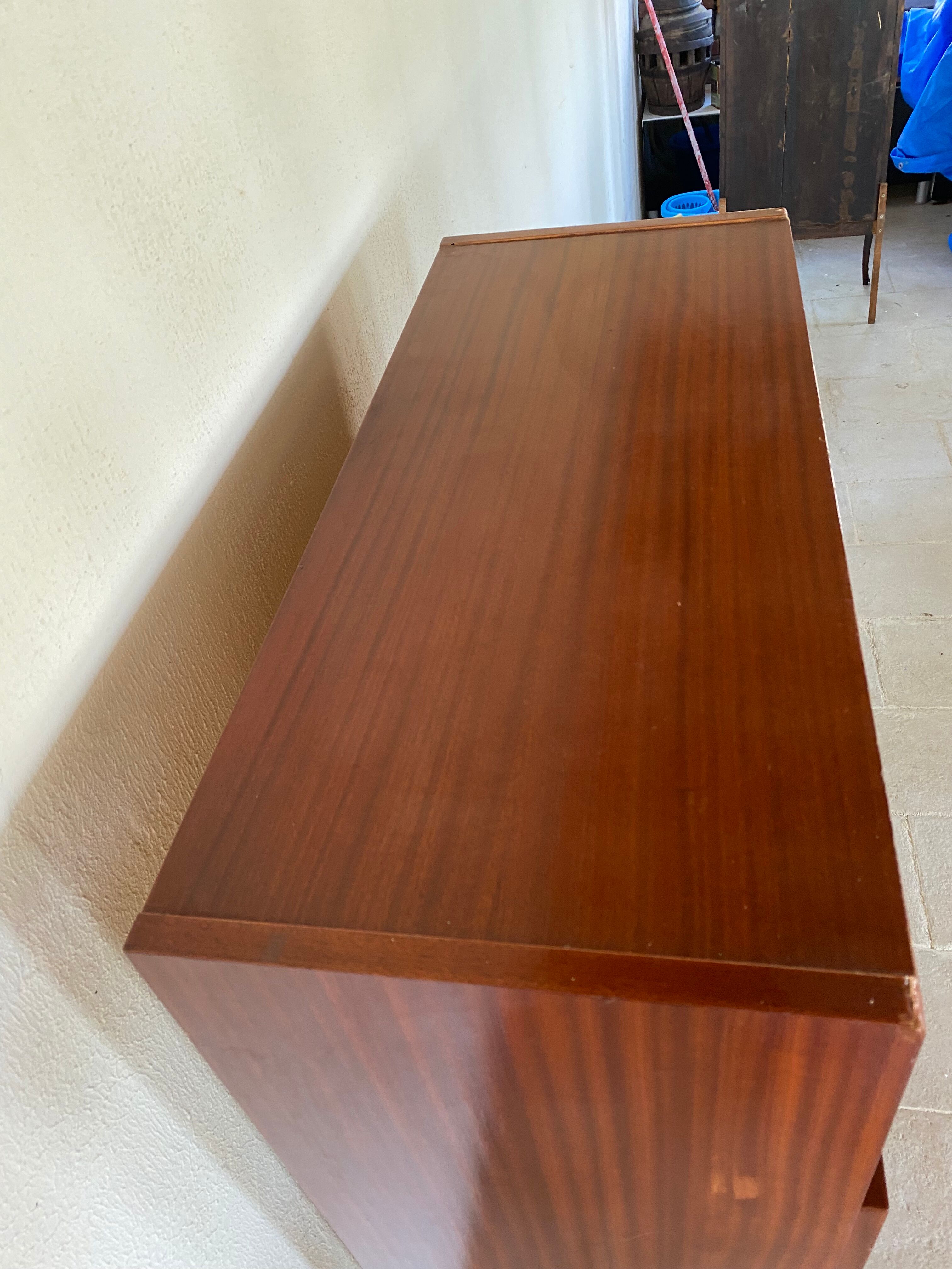 Vintage secretary with light