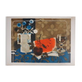 Yves Ganne: The White Pitcher and the Watermelon, original signed lithograph