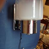 Chrome wall light with globe in Murano, year 70