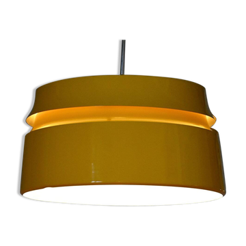Suspension scandinave jaune, années 1960/1970