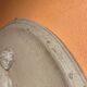 Imposing Oval bas-relief style Antique Italian travertine