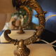 Paire d’appliques courbée en albâtre et bronze