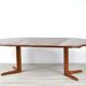 Midcentury Danish Extending Round Teak Table by Skovby. Vintage Modern / Scandinavian Style /Retro.