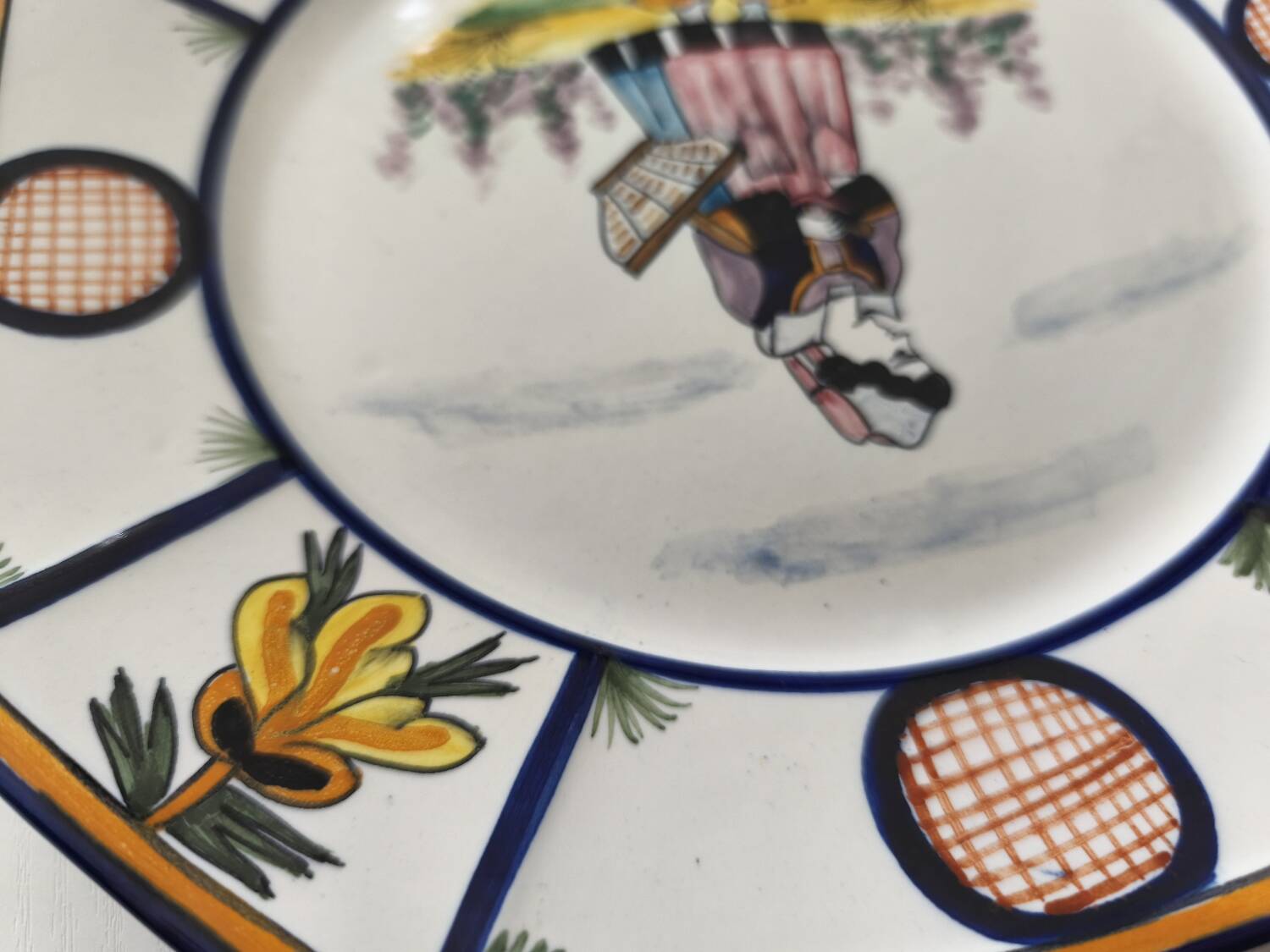 2 Henriot Quimper plates