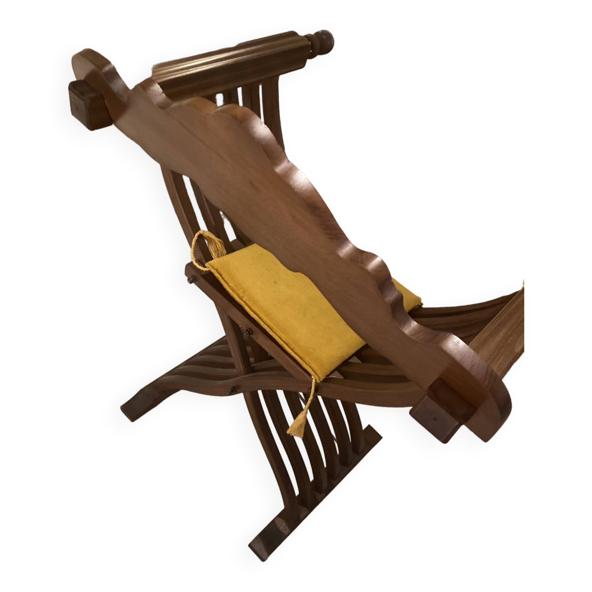 Fauteuil curule en bois