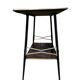 Dark wood serving trolley, 1950