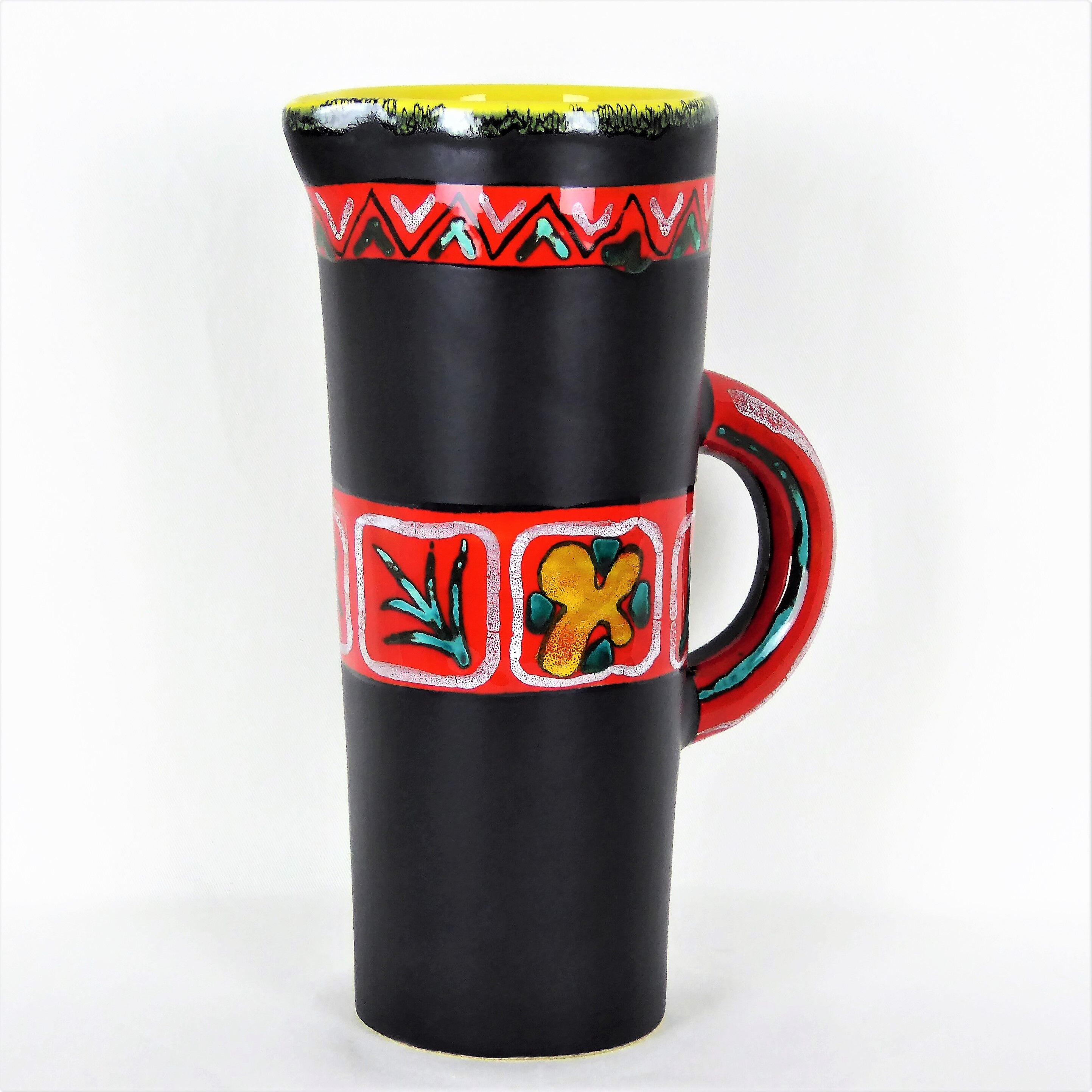 Ceramic pitcher vase Fourmentin Vallauris 1950