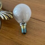 Vintage Brass Candle Bedside Lamp