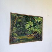Oil painting "jungle" forest landscape