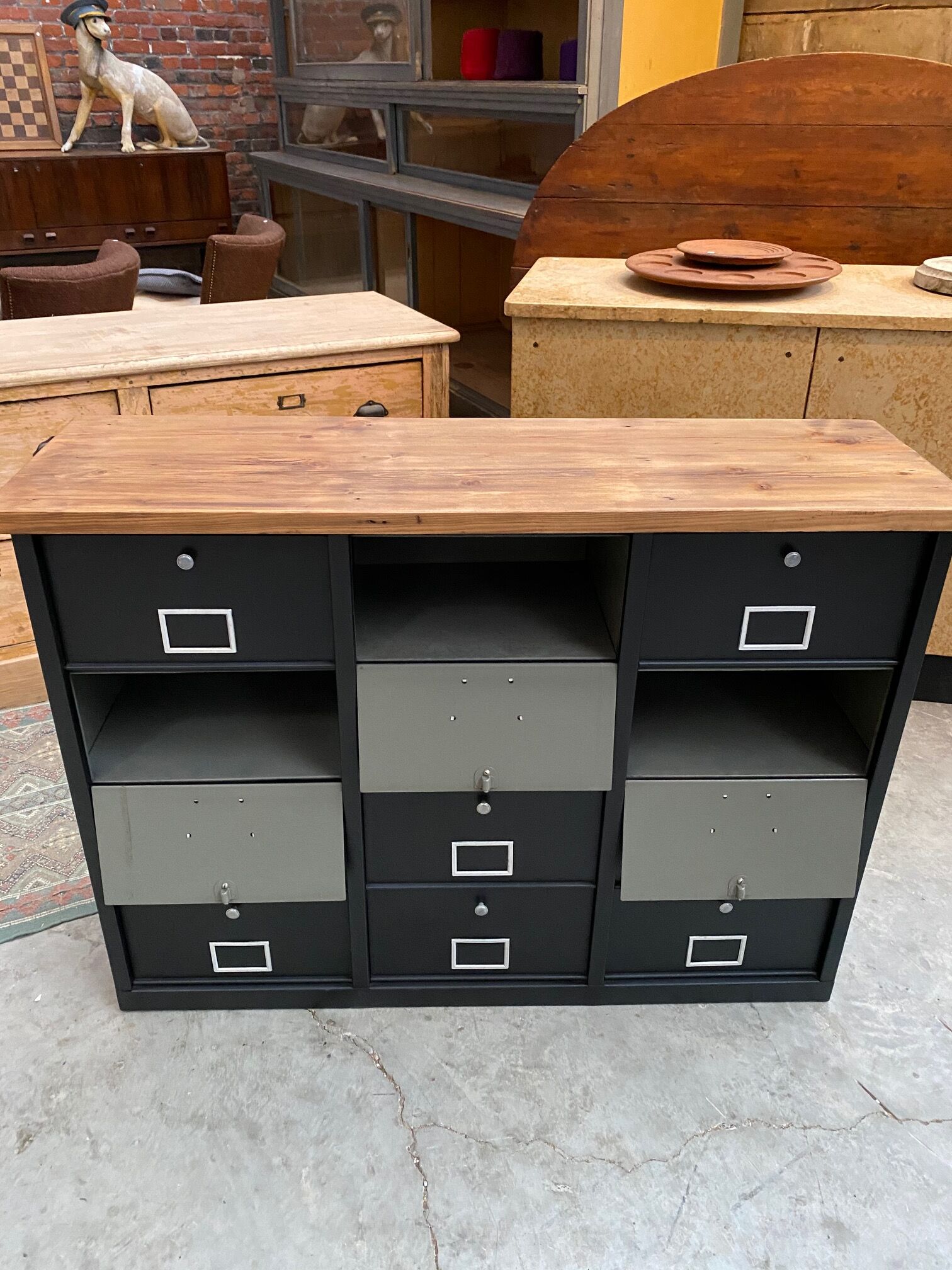 Old metal valve cabinet