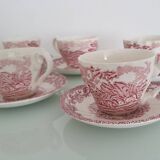 Myotts Country Life Set of 6 Cups and Saucers - England