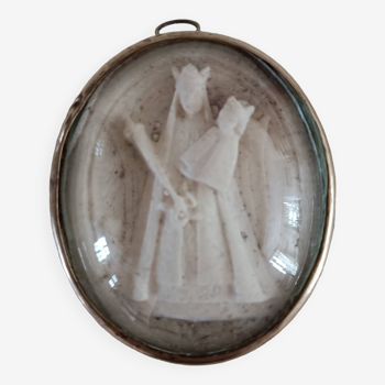 Our Lady of Good Help reliquary medallion