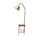 Floor lamp , scoubidou, and black painted metal
