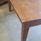 Table basse de ferme en chêne , un tiroir 1950 -1m