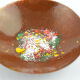 Enameled copper plate bowl, Germany, 1960s