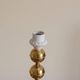 Pair of Vintage Swedish Table Lamps in Polished Brass, Signed Aneta