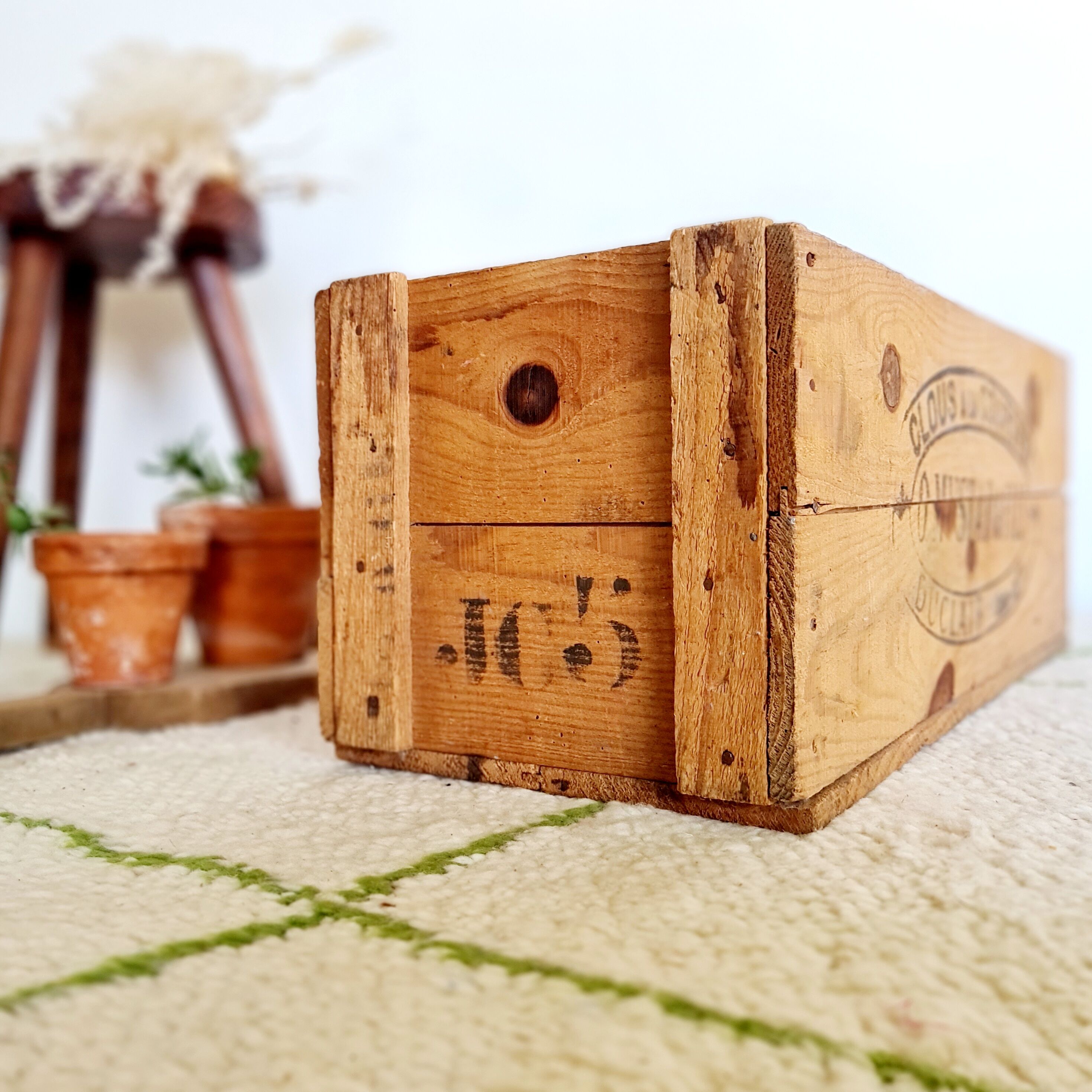 Old wooden box