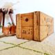 Old wooden box