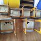 Ensemble de 6 chaises traineau, années 70
