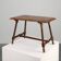 Antique Oak Side Table with Turned Legs and Stretcher Base, Spain, 17th Cen
