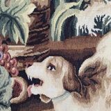 Handmade aubusson vintage tapestry 116x149 cm