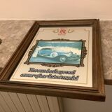Mirror illustration of old Rolls Royce car