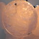 Frosted ice hanging lamp with 18 plastic discs