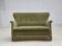 1970s, Danish 2-seater sofa, light green furniture velour.
