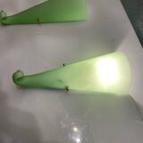 Green Murano Glass Sconces Set of 2 1970’s