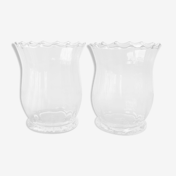 Lot de 2 vases en verre