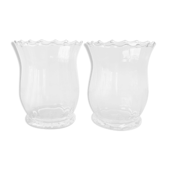 Lot de 2 vases en verre