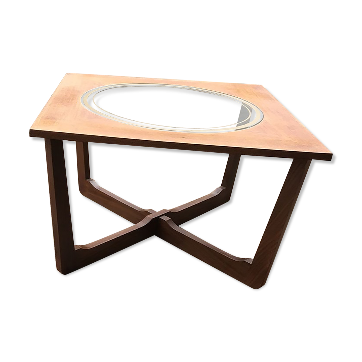 Round glass and gold astro, 1960