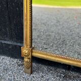 Louis XVI carved and gilded wood mirror, late 18th century