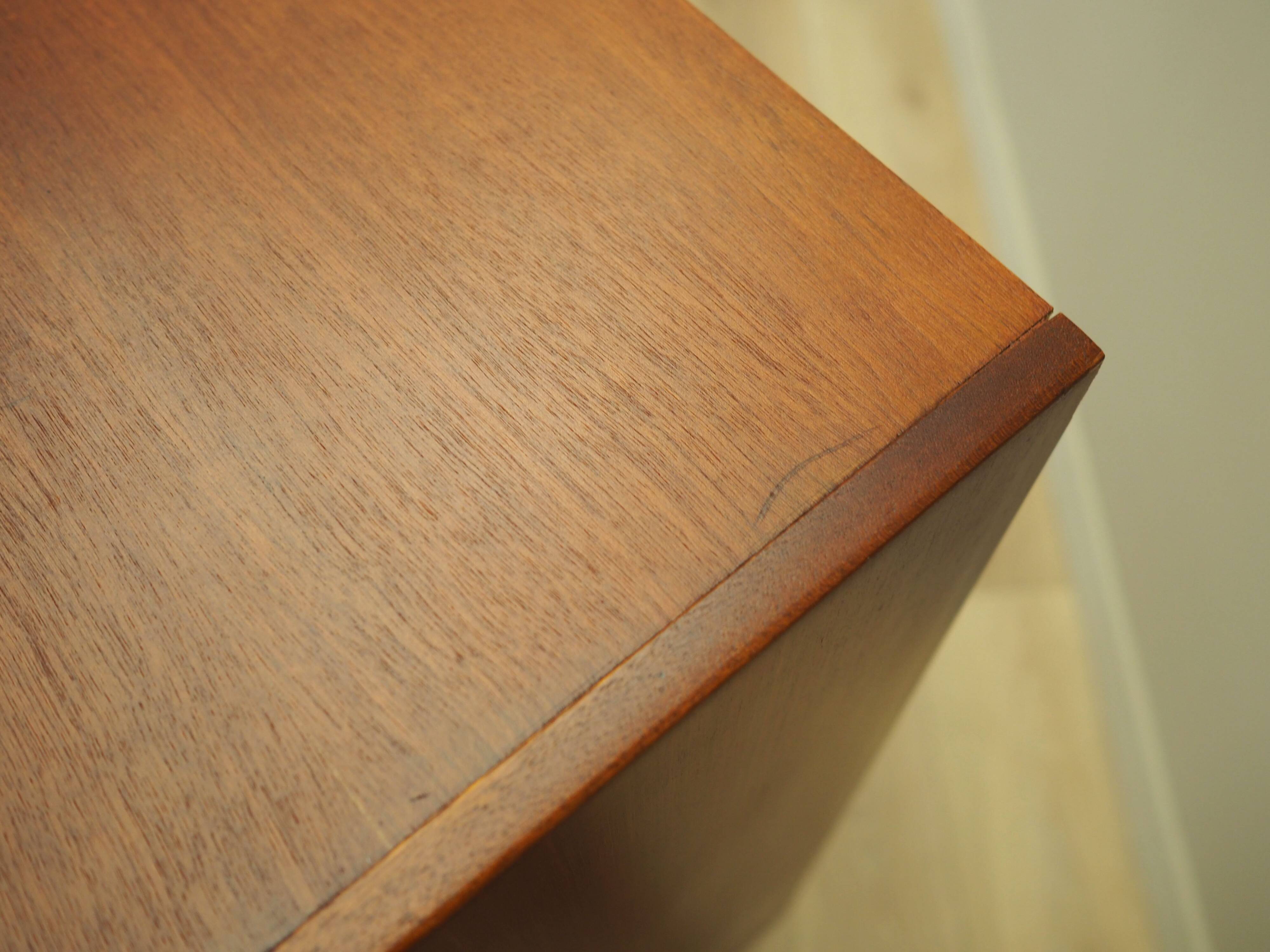 Teak chest of drawers, Danish design, 1970s, production: Denmark
