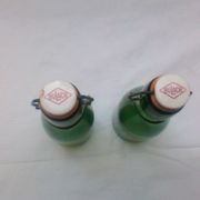 Paire de 2 bouteilles en verre Bulach