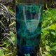Vase en verre bleu