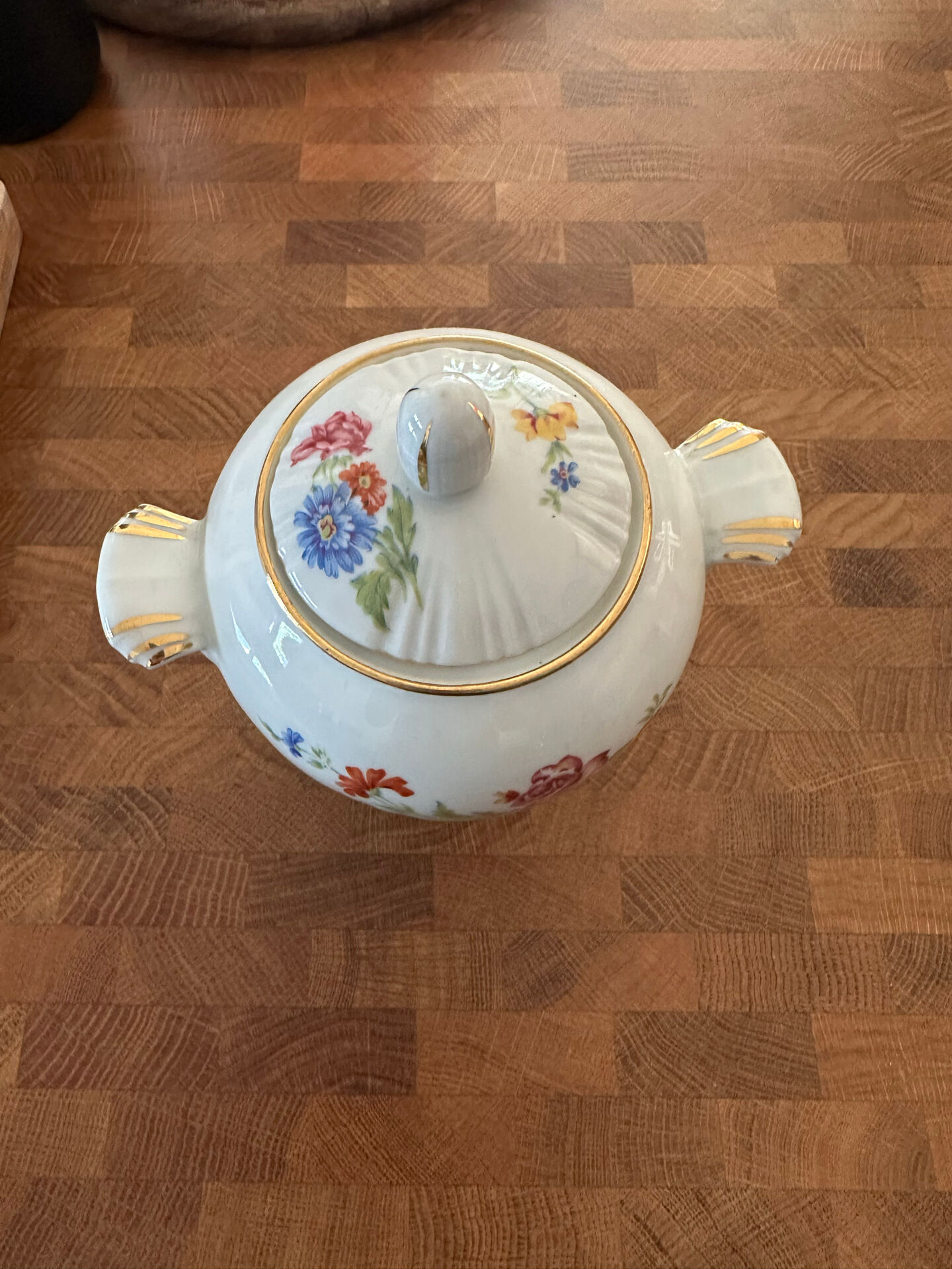 Sucrier motif fleurale