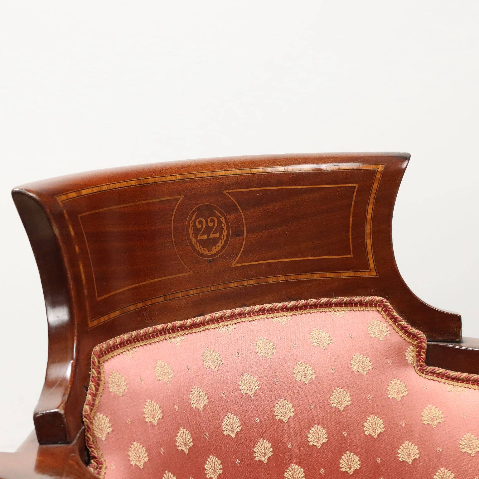 Three vintage cinema or theatre armchairs