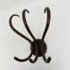 Antique Thonet bentwood wall mounted coat rack, 1930s