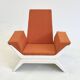 Fauteuil vintage orange Space Age très unique