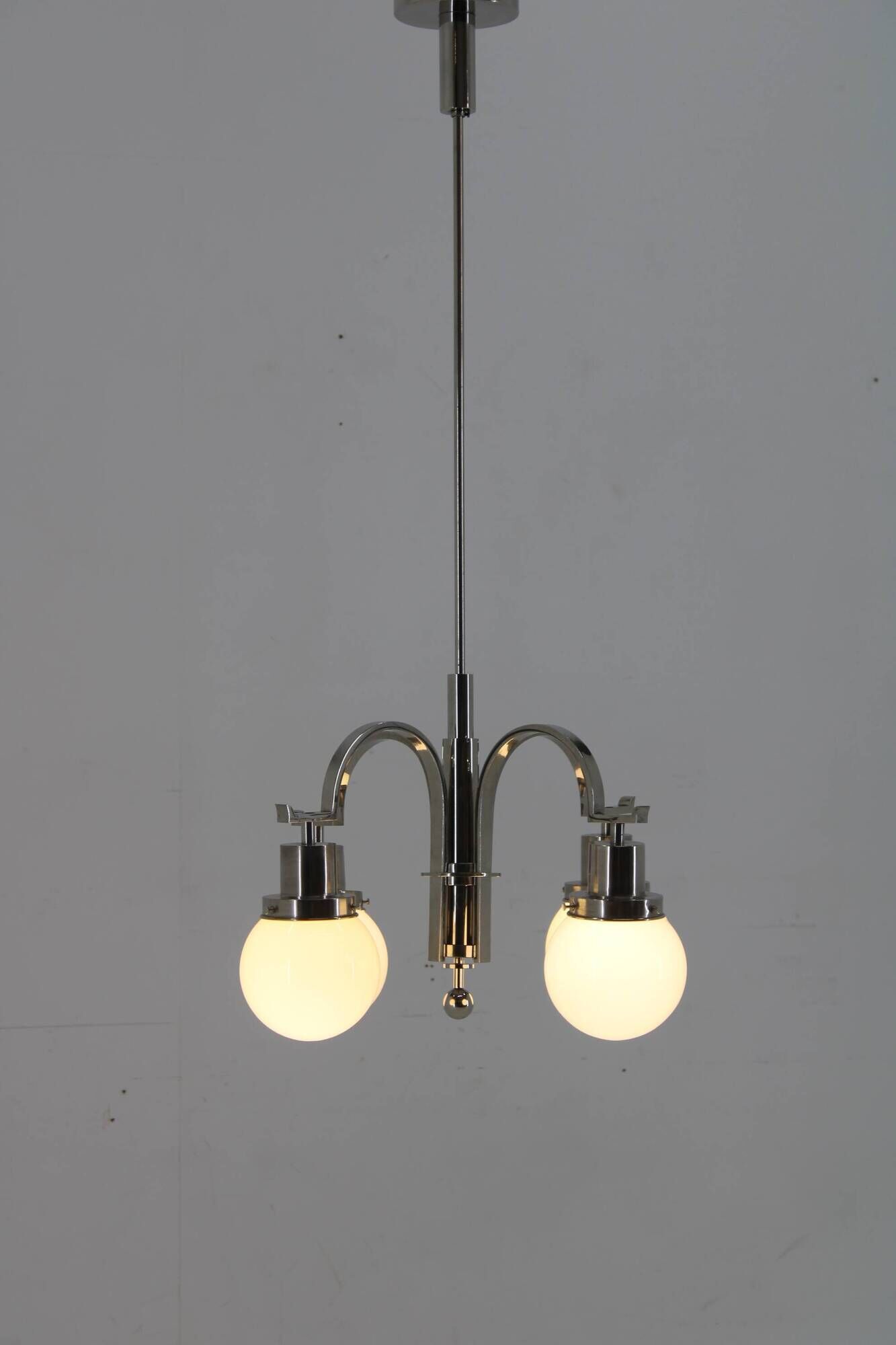 1930s Art Deco Chandelier, Czechoslovakia