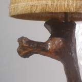 Brutalist lamp in olive root 60
