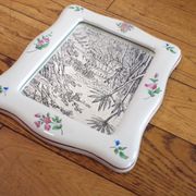 Miroir Lunéville Kg décor réverbère 25X32 cm