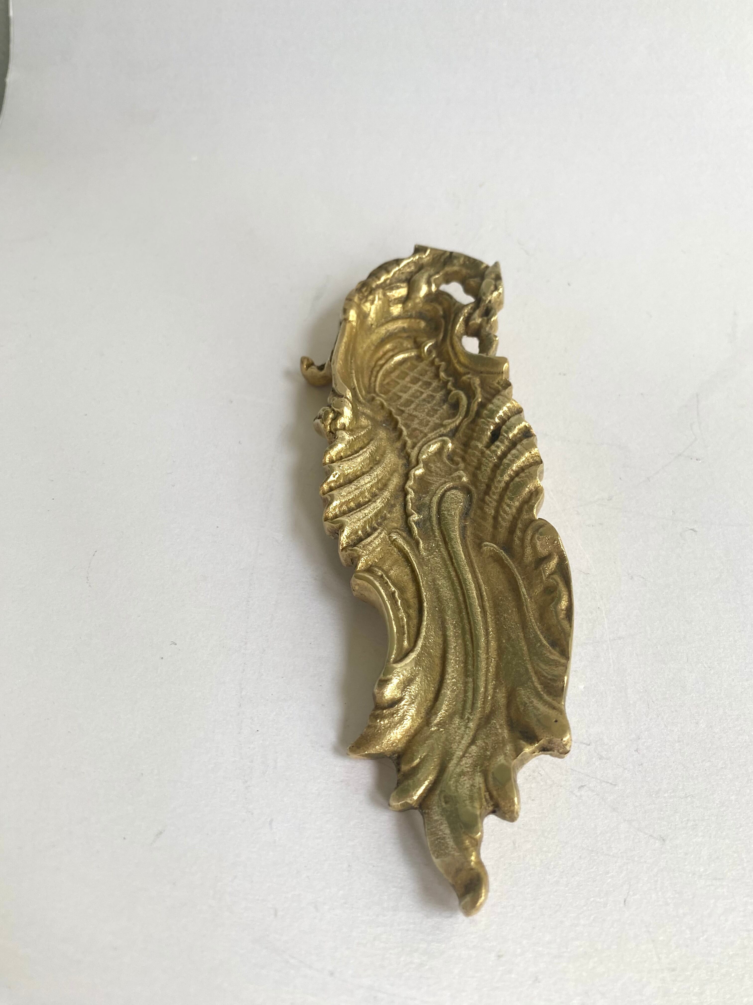 Empty brass pocket "the dragon"