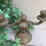 Bronze chandelier aged by time