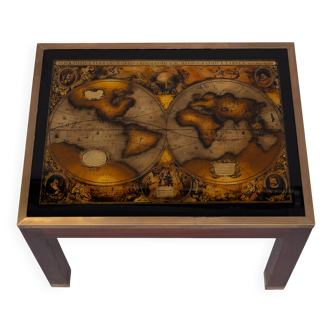 Maison Jansen World Map Coffee Table 1970s France