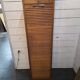 Oak curtain filing cabinet